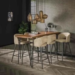 Dressoir Block Massief Acaciahout 180cm - Naturel - Loft24.nl