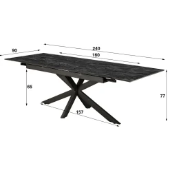 Dressoir Block Massief Acaciahout 180cm - Naturel - Loft24.nl