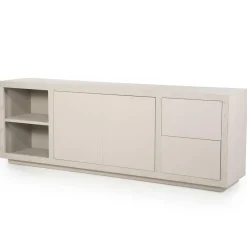 Dressoir Helsinki Eikenhout 200 cm - Taupe - Loft24.nl