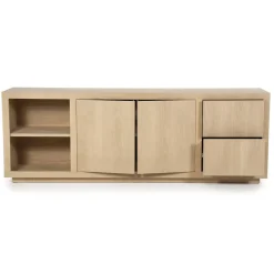 Dressoir Helsinki Eikenhout 200 cm - Naturel - Loft24.nl