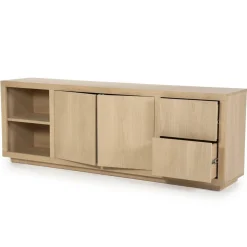 Dressoir Helsinki Eikenhout 200 cm - Naturel - Loft24.nl