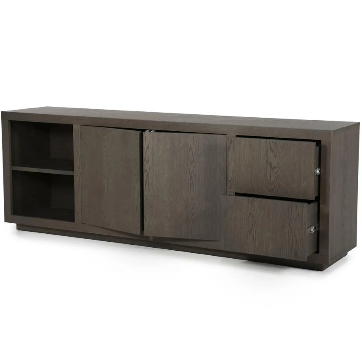 Dressoir Helsinki Eikenhout 200 cm - Bruin - Loft24.nl