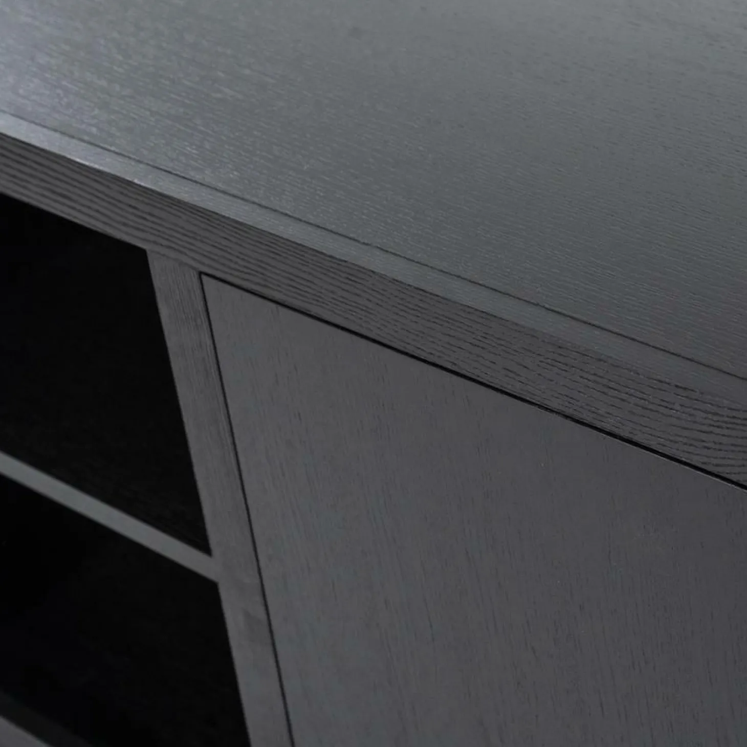 Dressoir Helsinki Eikenhout 200 cm - Zwart - Loft24.nl