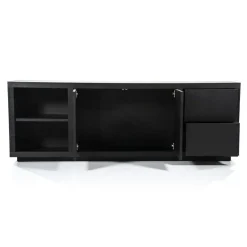 Dressoir Helsinki Eikenhout 200 cm - Zwart - Loft24.nl