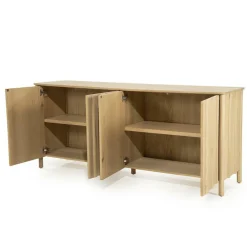 Dressoir Jake Eikenhout 183cm - Naturel - Loft24.nl