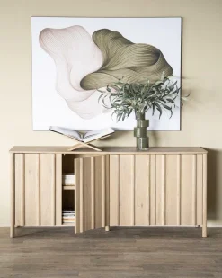 Dressoir Jake Eikenhout 183cm - Naturel - Loft24.nl