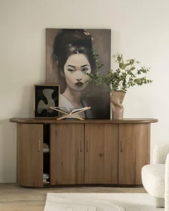 Dressoir Josh Eikenhout 180cm - Bruin - Loft24.nl