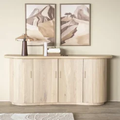 Dressoir Josh Eikenhout 180cm - Naturel - Loft24.nl