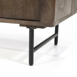 Dressoir Lio Mangohout Travertin 200x41x75cm - bruin - Loft24.nl