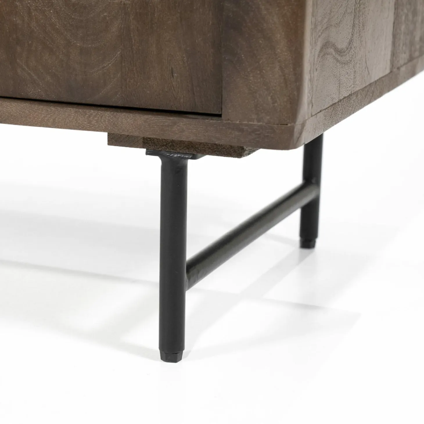 Dressoir Lio Mangohout Travertin 200x41x75cm - bruin - Loft24.nl