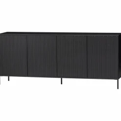 Dressoir New Gravure 200cm - Zwart - Loft24.nl