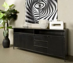 Dressoir Paterno Zwart - 200 cm - Loft24.nl
