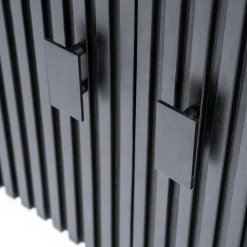 Dressoir Remi Mangohout en Metaal 170cm - Zwart - Loft24.nl