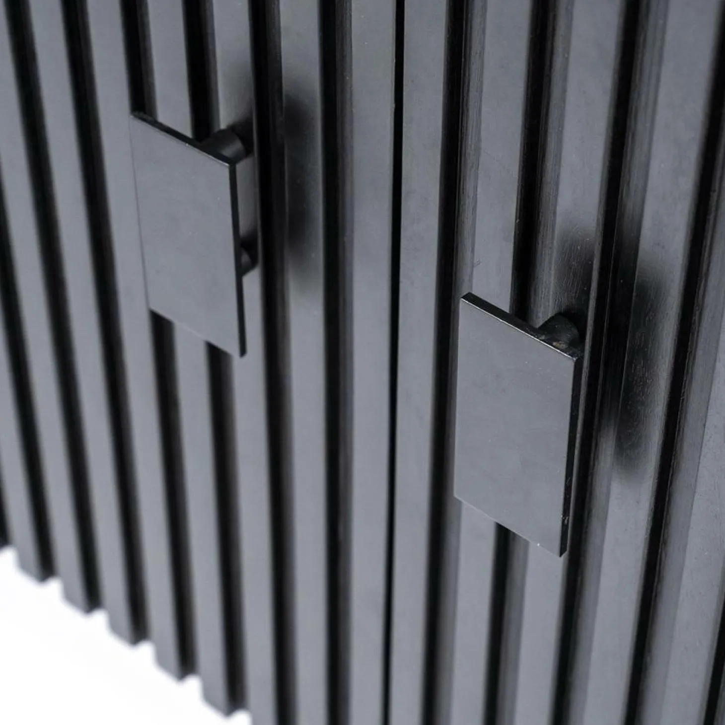 Dressoir Remi Mangohout en Metaal 170cm - Zwart - Loft24.nl