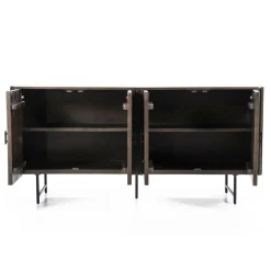 Dressoir Remi Mangohout en Metaal 170cm - Bruin - Loft24.nl