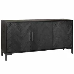 Dressoir Ziano Visgraat Zwart - 180 cm - Loft24.nl