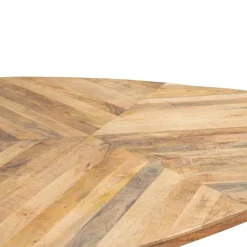 Driehoekige Eettafel Trivero Mangohout - Naturel - Loft24.nl