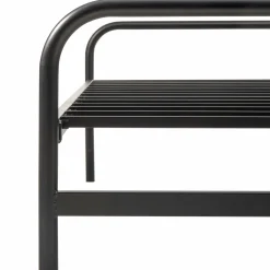 Eenpersoons onderschuifbed Metaal 90x200cm - Zwart - Loft24.nl