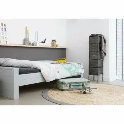 Eenpersoonsbed Dennis - Betongrijs - Loft24.nl