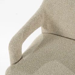 Eetkamerbank Fika Bouclé - kleur Taupe - Loft24.nl