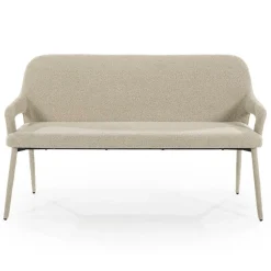 Eetkamerbank Fika Bouclé - kleur Taupe - Loft24.nl