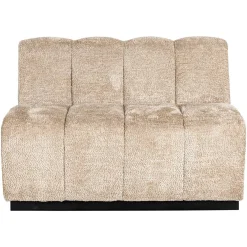 Eetkamerbank Hillpark Hoek Chenille - Beige - Loft24.nl