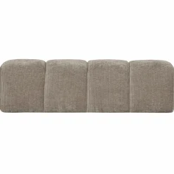 Eetkamerbank Mojo Zonder Rugleuning Geweven Rib 164cm Zand - Loft24.nl