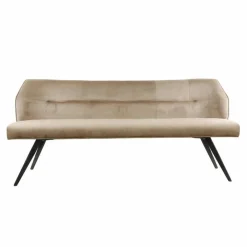 Eetkamerbank Pull Velours Champagne - 180cm - Loft24.nl