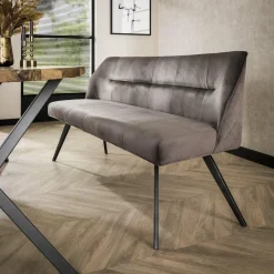 Eetkamerbank Pull Velours Champagne - 180cm - Loft24.nl