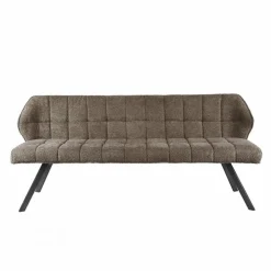 Eetkamerbank Raster Bouclé - Zand - 180 cm - Loft24.nl