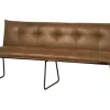 Eetkamerbank Seda 185 cm - Cognac - Loft24.nl
