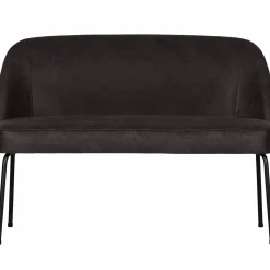 Eetkamerbank Vogue Leder, kleur Zwart - Loft24.nl