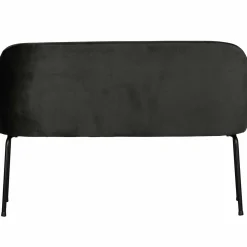 Eetkamerbank Vogue Velvet, 120cm - Zwart - Loft24.nl
