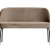 Eetkamerbank Vogue Velvet, 120cm - Khaki - Loft24.nl