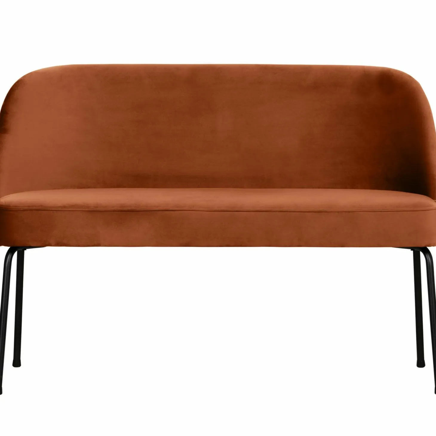 Eetkamerbank Vogue Velvet, 120cm - Roestbruin - Loft24.nl