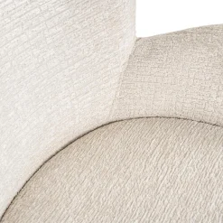 Eetkamerstoel Amber Chenille kleur Crème - Loft24.nl