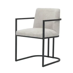 Eetkamerstoel Archi met armleuning - Crème - Loft24.nl