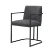 Eetkamerstoel Archi met armleuning - Graphite - Loft24.nl