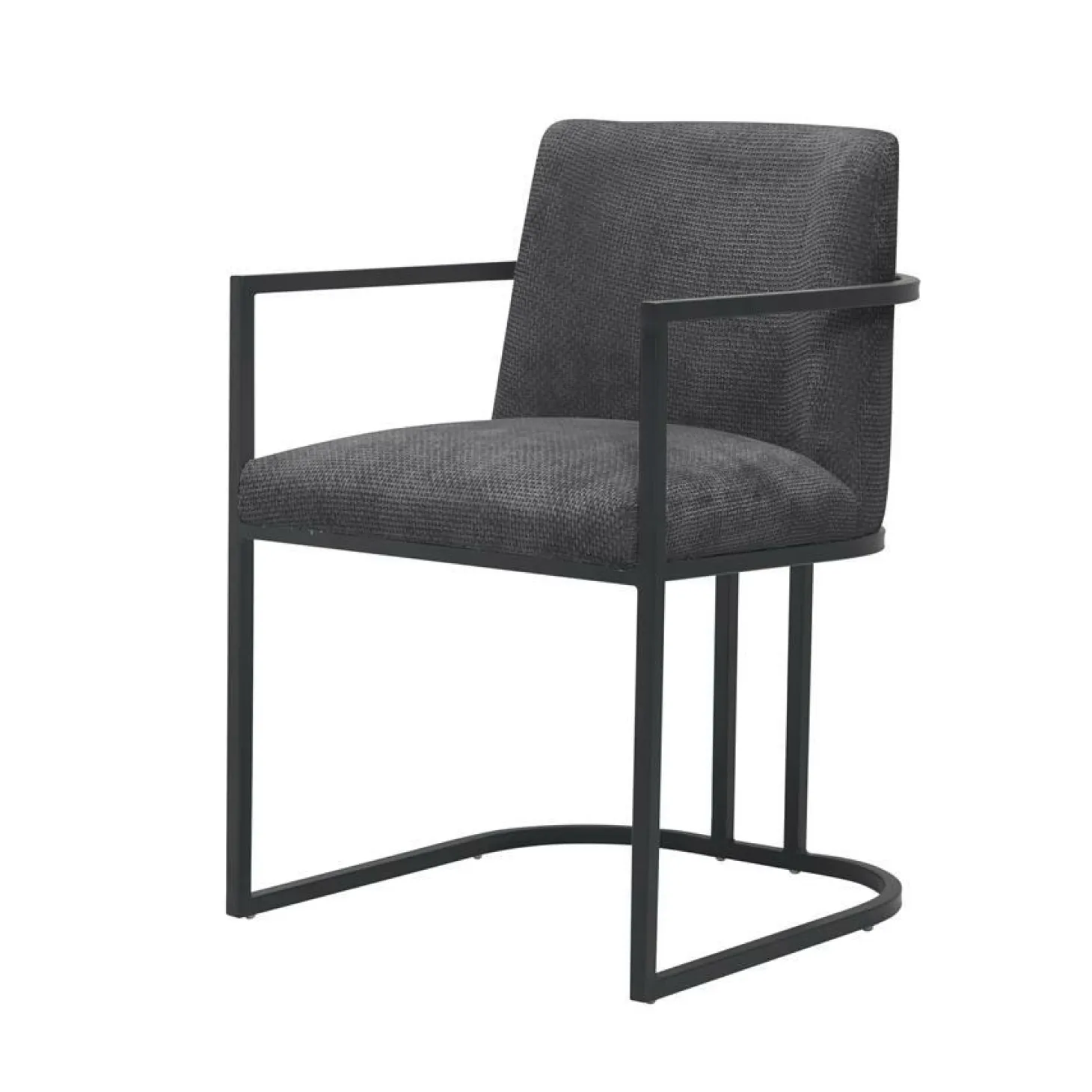 Eetkamerstoel Archi met armleuning - Graphite - Loft24.nl