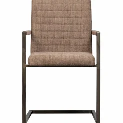 Eetkamerstoel Bas Lederlook - Antraciet - Loft24.nl