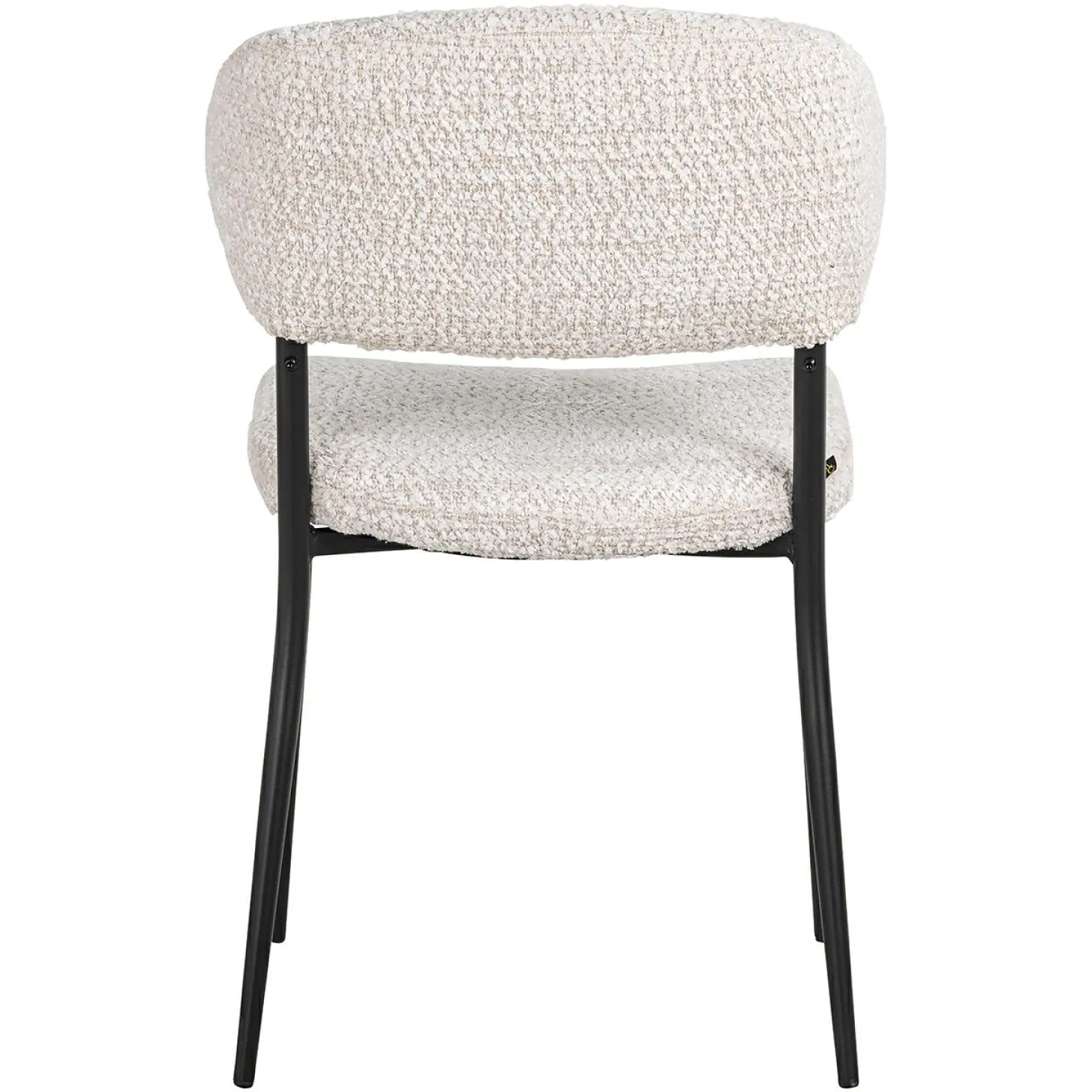 Eetkamerstoel Bea Chenille kleur Crème - Loft24.nl