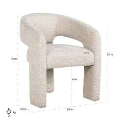 Eetkamerstoel Belle Chenille - Loft24.nl