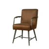 Eetkamerstoel Belmonte met armleuning - Cognac - Loft24.nl