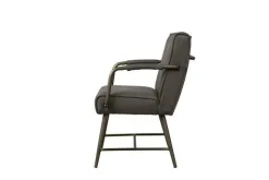 Eetkamerstoel Belmonte met armleuning - Grijs - Loft24.nl