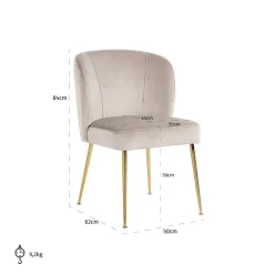 Eetkamerstoel Cannon Velvet - Loft24.nl