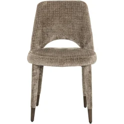 Eetkamerstoel Cecilia Chenille kleur Stone - Loft24.nl