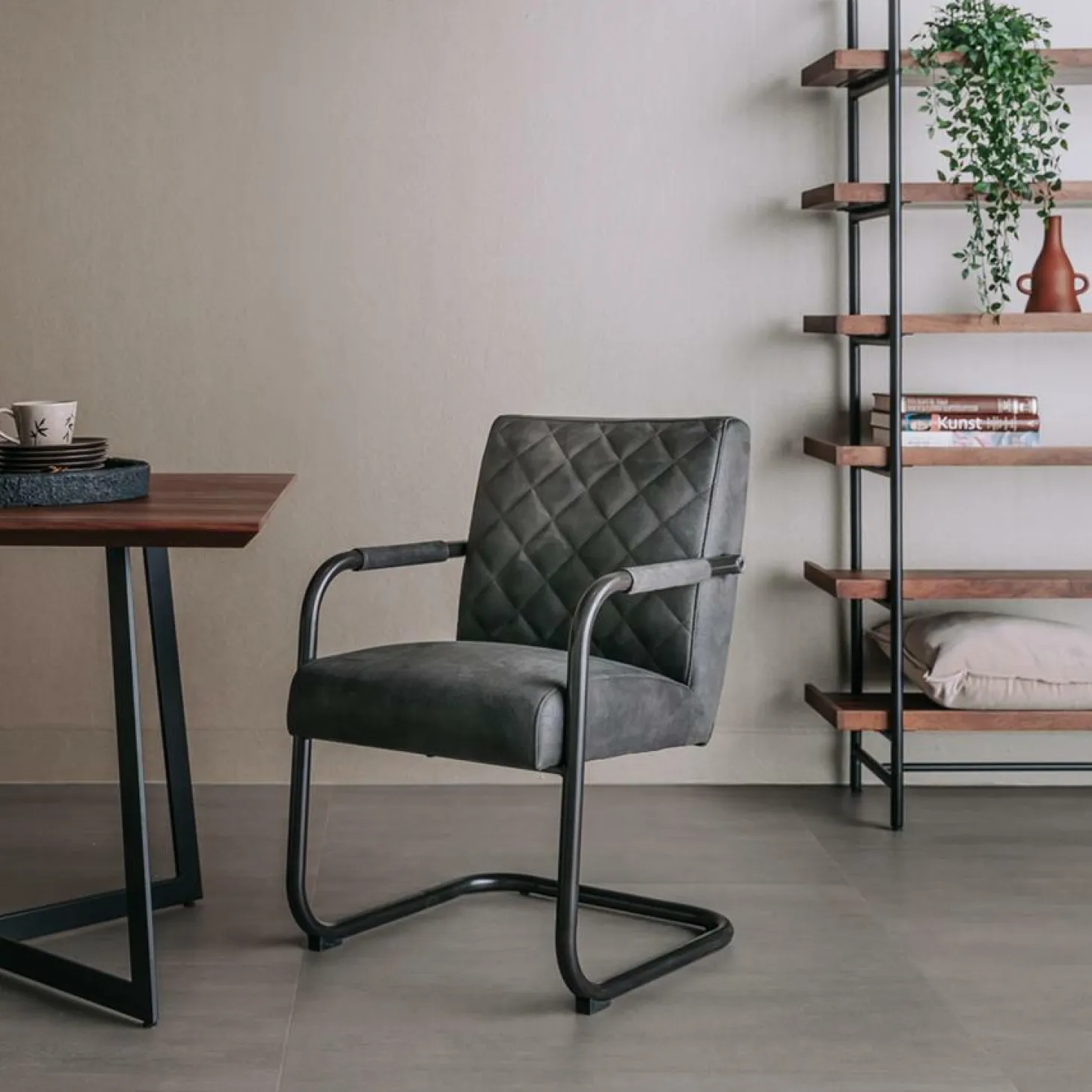 Eetkamerstoel Civo - Antraciet - Loft24.nl