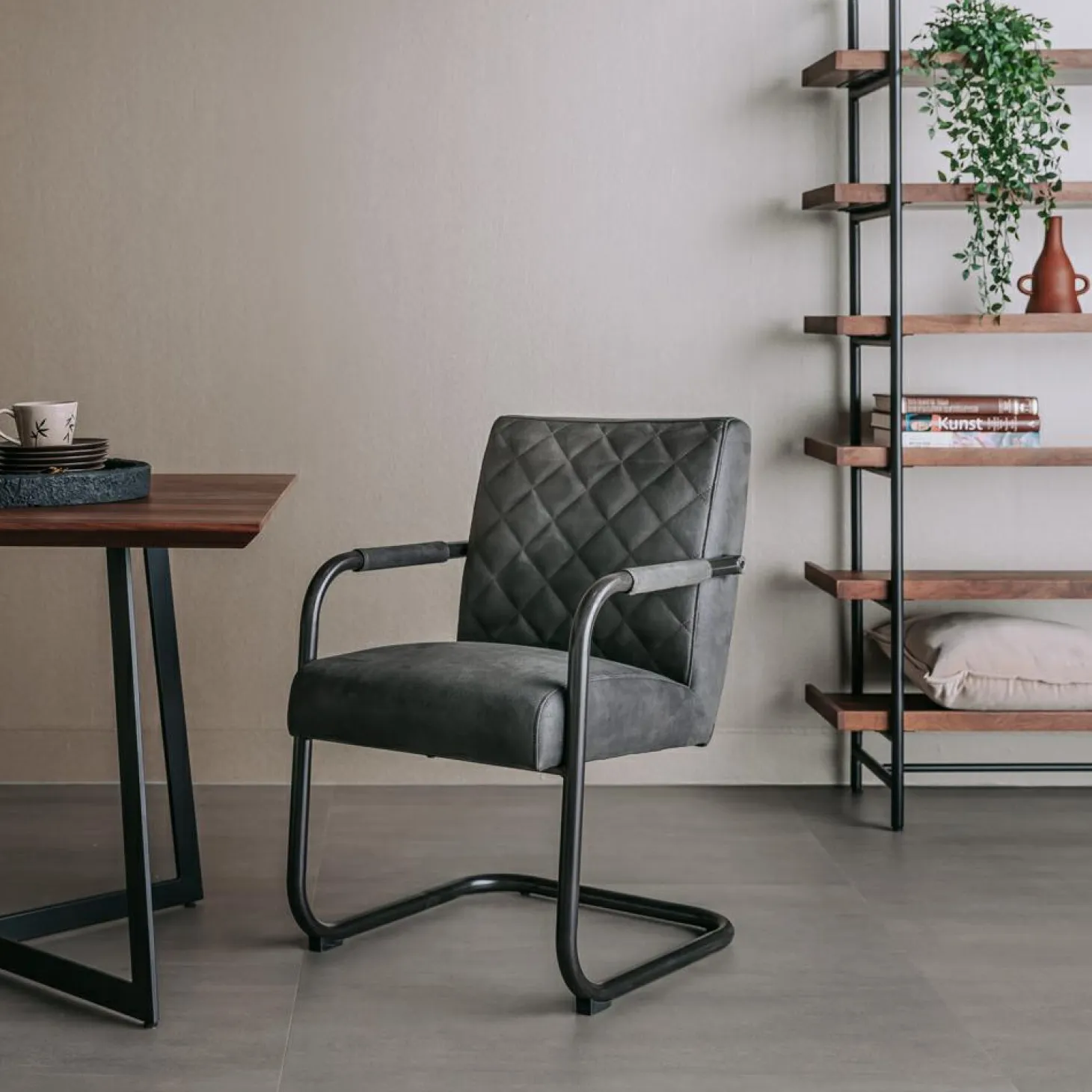 Eetkamerstoel Civo - Antraciet - Loft24.nl