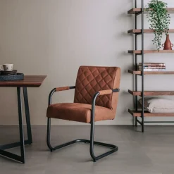 Eetkamerstoel Civo - Cognac - Loft24.nl