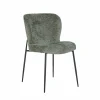 Eetkamerstoel Darby Chenille kleur Groen - Loft24.nl